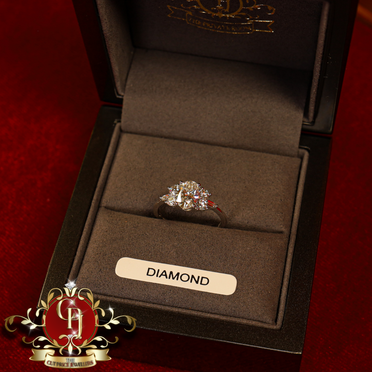 14ct White Gold "Jorja" Ring with 1.5ct Lab Grown Diamonds | The Cut Price Jewellers