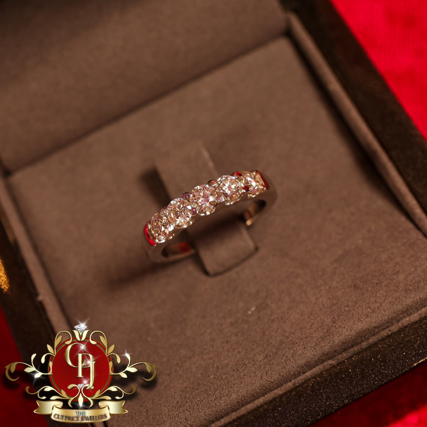 18ct White Gold Ring with 1ct Lab Grown Diamonds | The Cut Price Jewellers