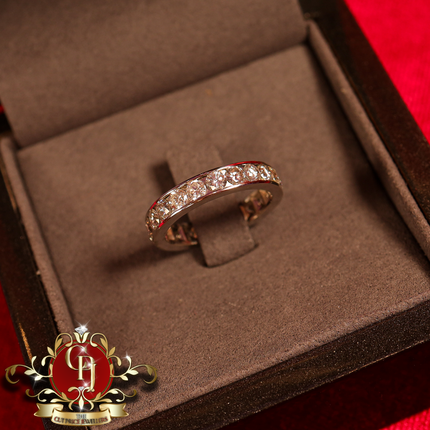 18ct White Gold Ring with 3.3ct Genuine Diamonds | The Cut Price Jewellers