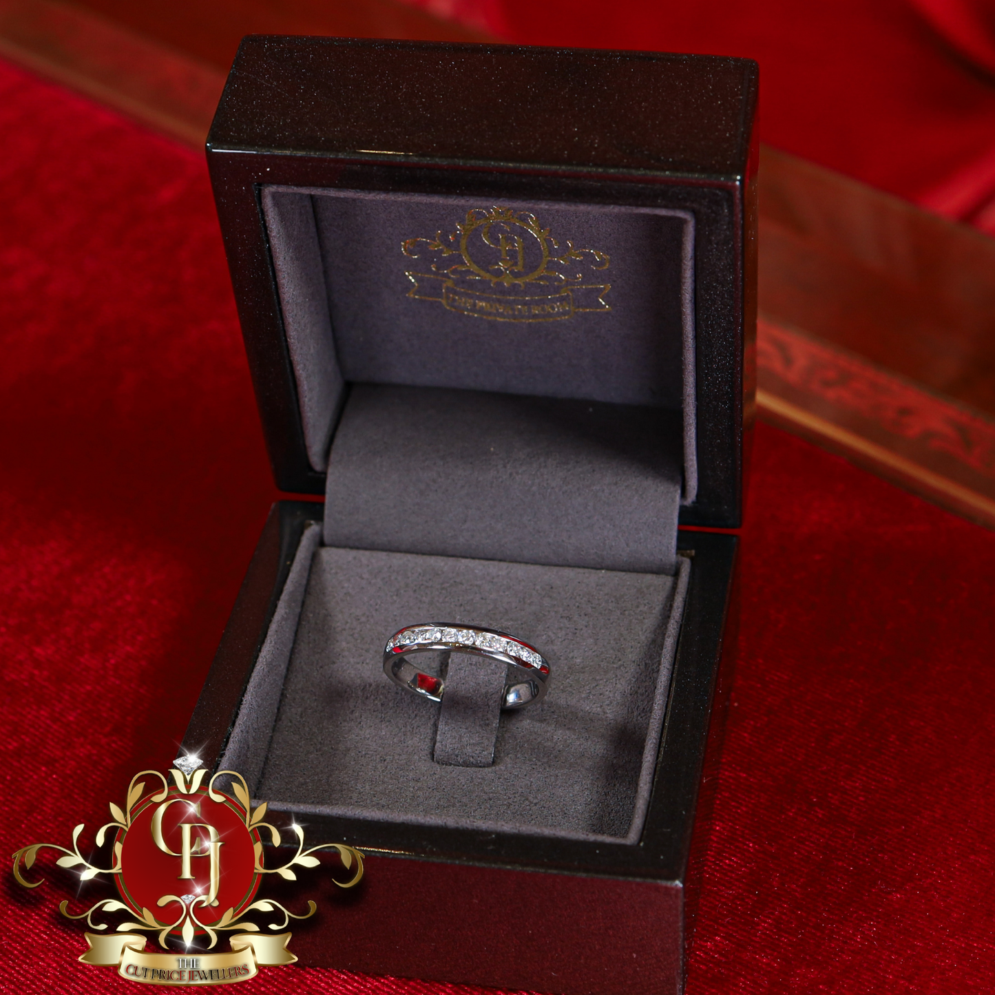 14ct White Gold Ring with 0.75ct Genuine Diamonds | The Cut Price Jewellers