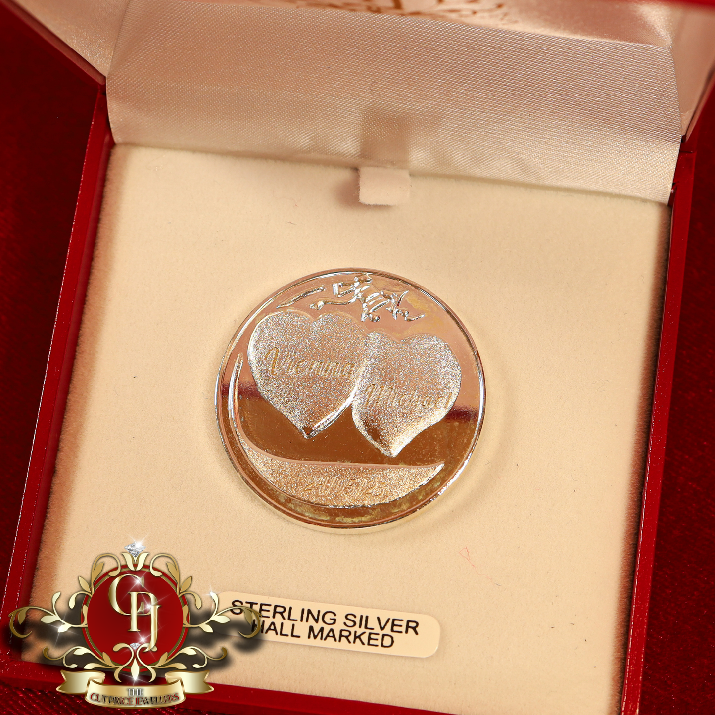 Sterling Silver Wedding Coin | The Cut Price Jewellers