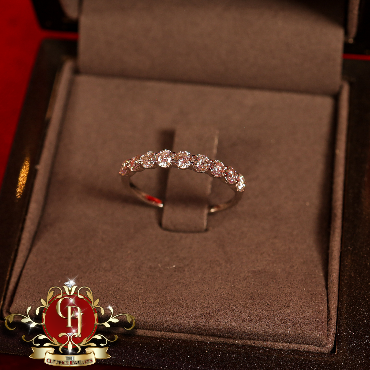 18ct White Gold Ring with 1.05ct Lab Grown Diamonds | The Cut Price Jewellers