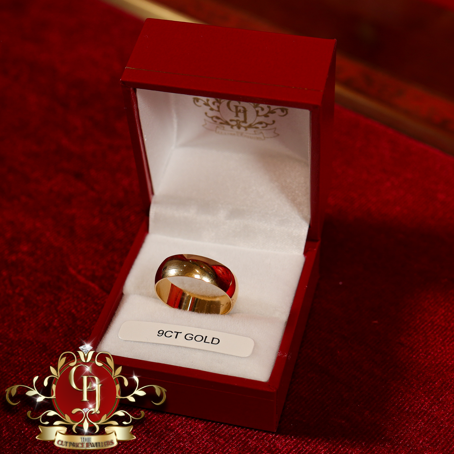 9ct Gold Gentleman's Wedding Ring | The Cut Price Jewellers