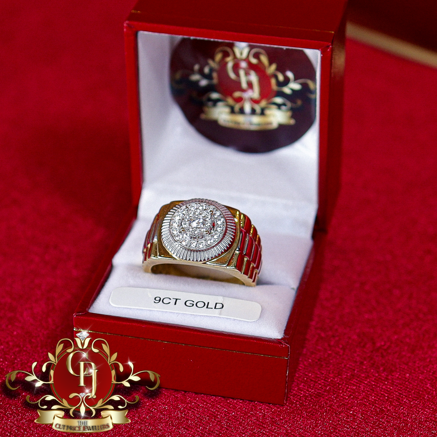 9ct Gold Ring with Cubic Zirconia | The Cut Price Jewellers