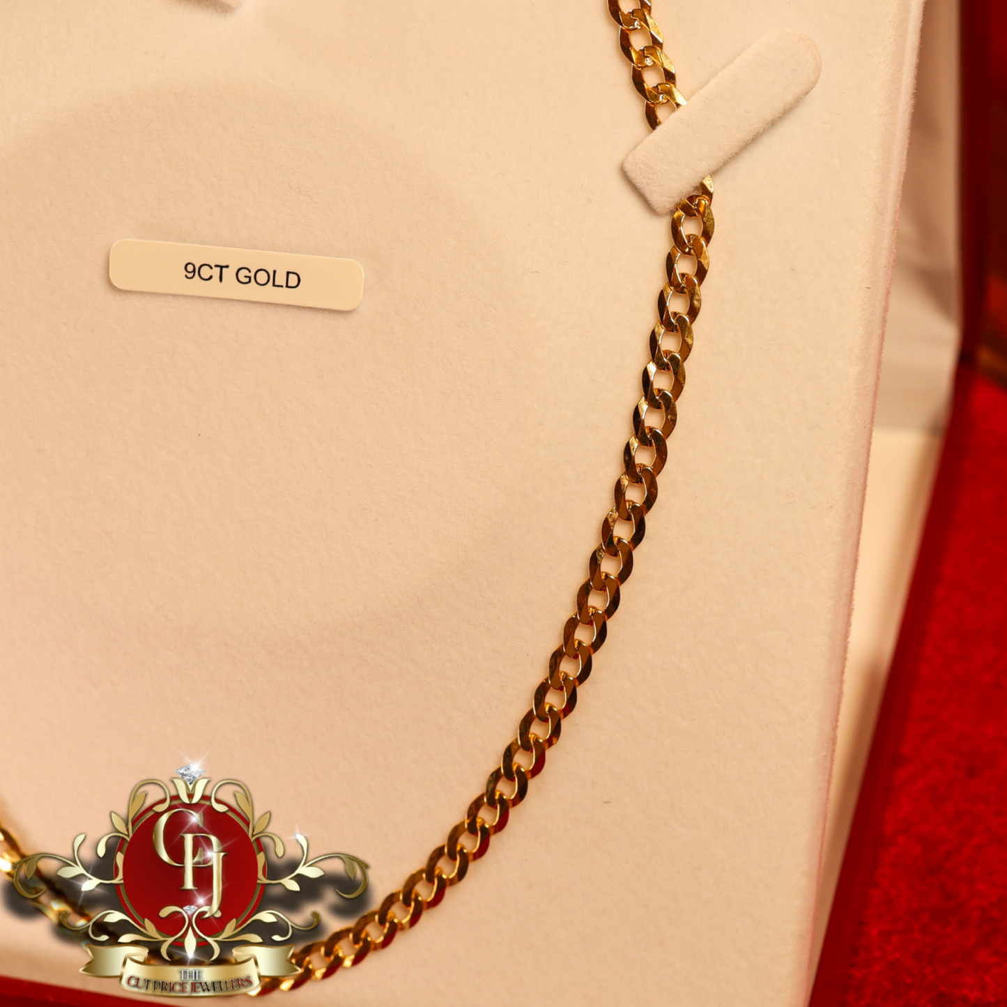 9ct Gold Flat Curb Chain | The Cut Price Jewellers