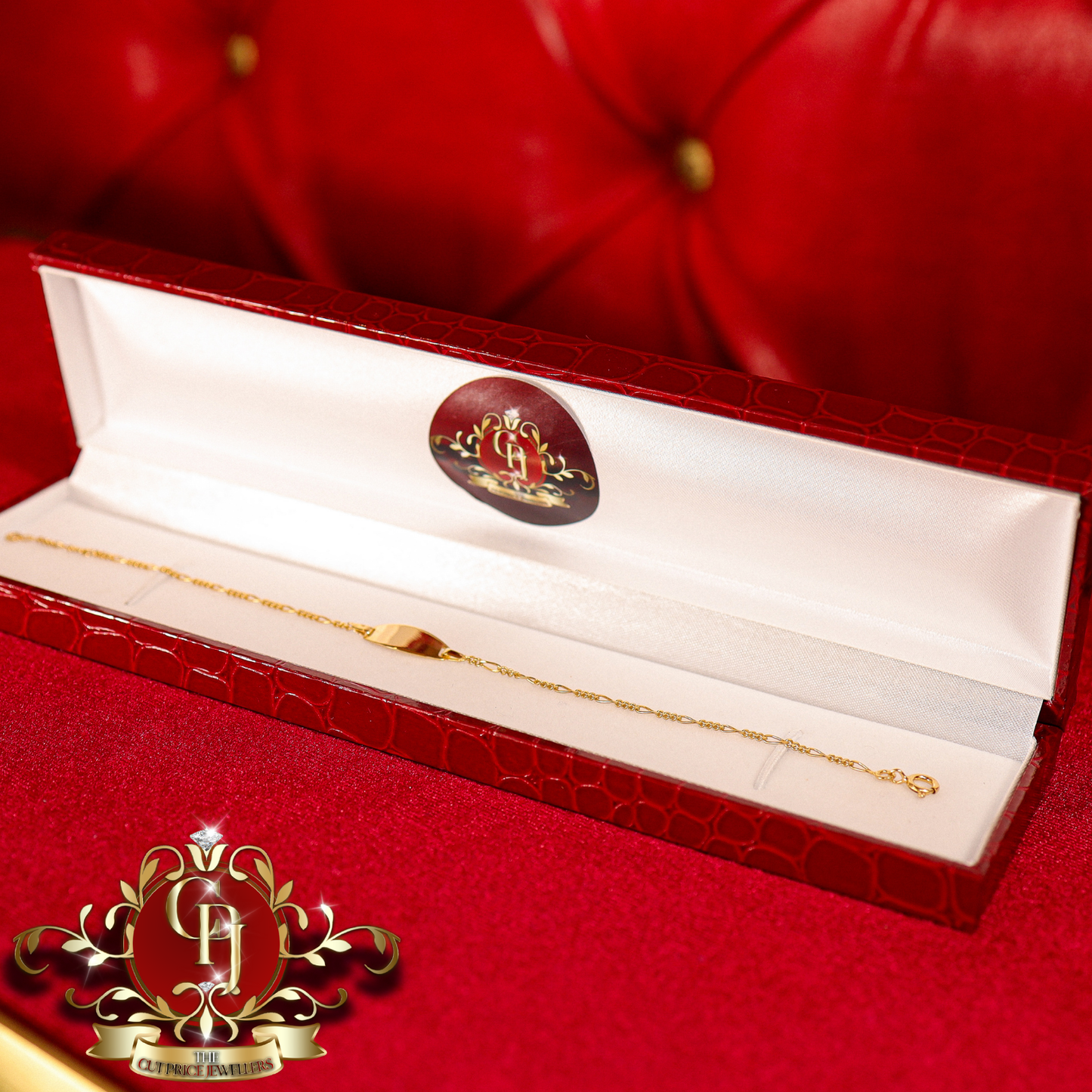 9ct Gold ID Bracelet | The Cut Price Jewellers