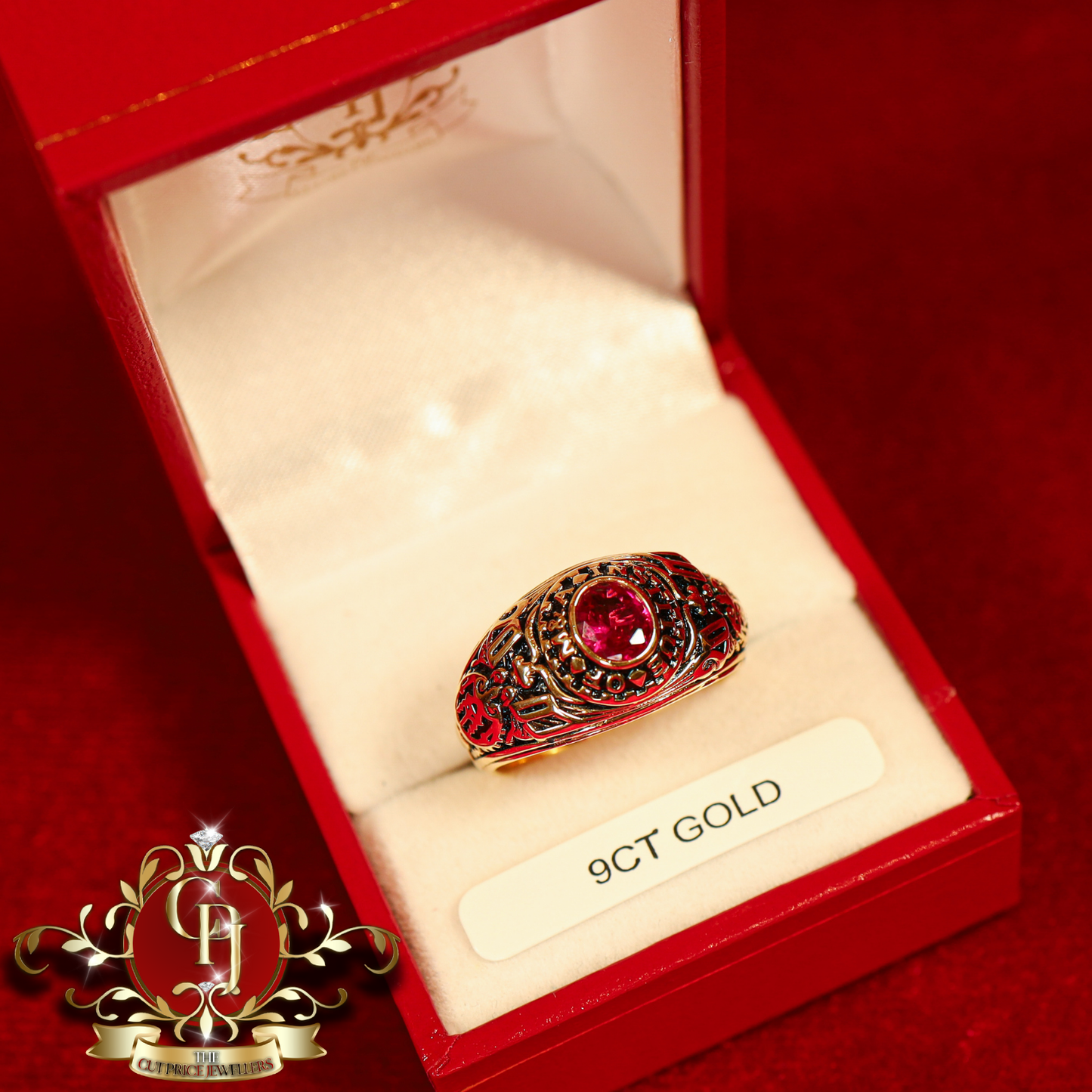 9ct Gold College Ring | The Cut Price Jewellers