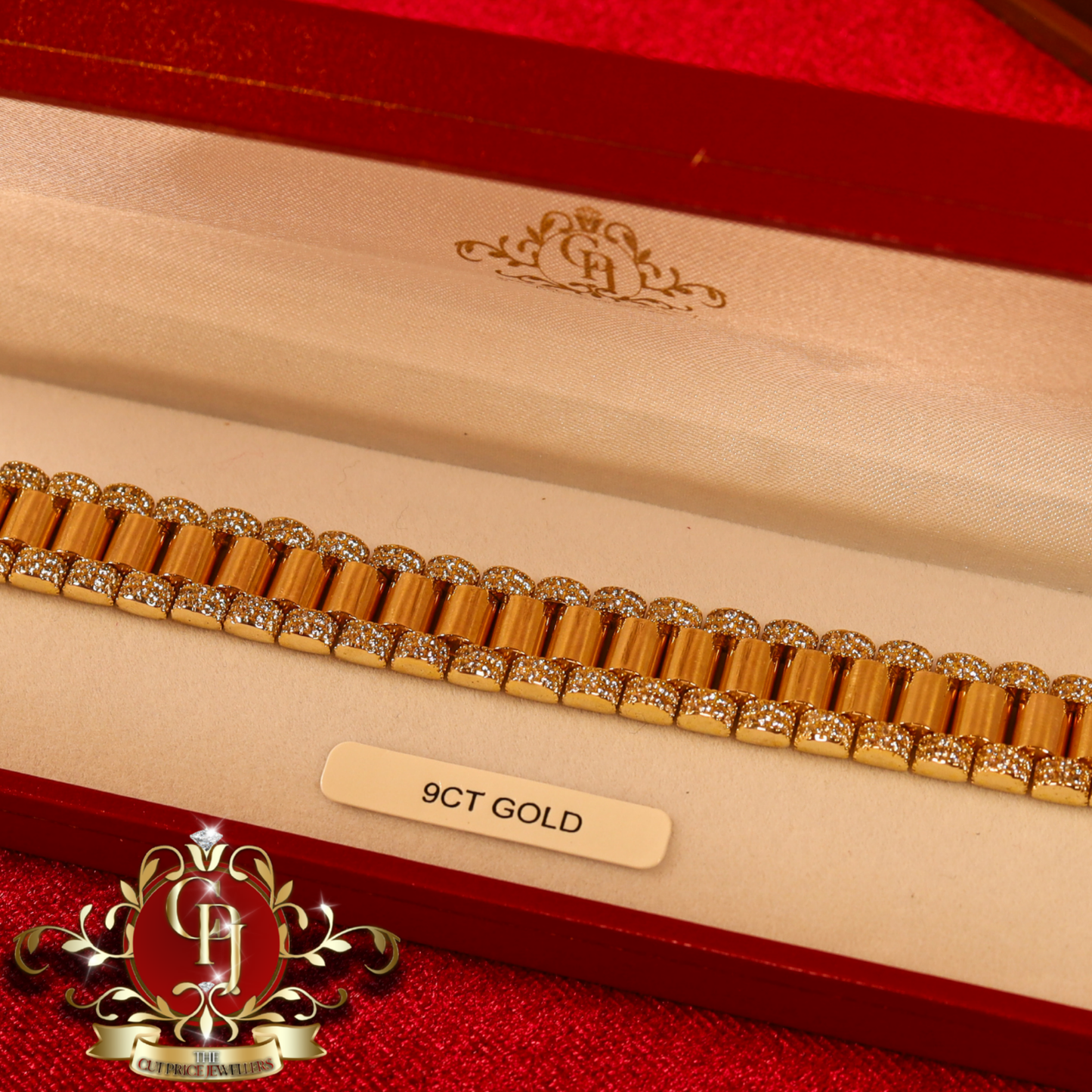 The "Rolex" Inspired 9ct Gold Bracelet | The Cut Price Jewellers