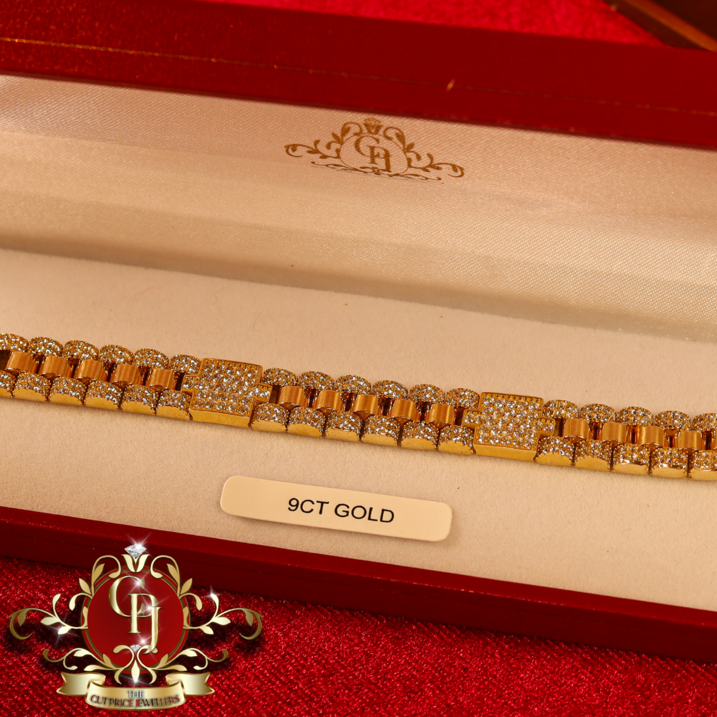 The "Rolex" Inspired 9ct Gold Bracelet | The Cut Price Jewellers