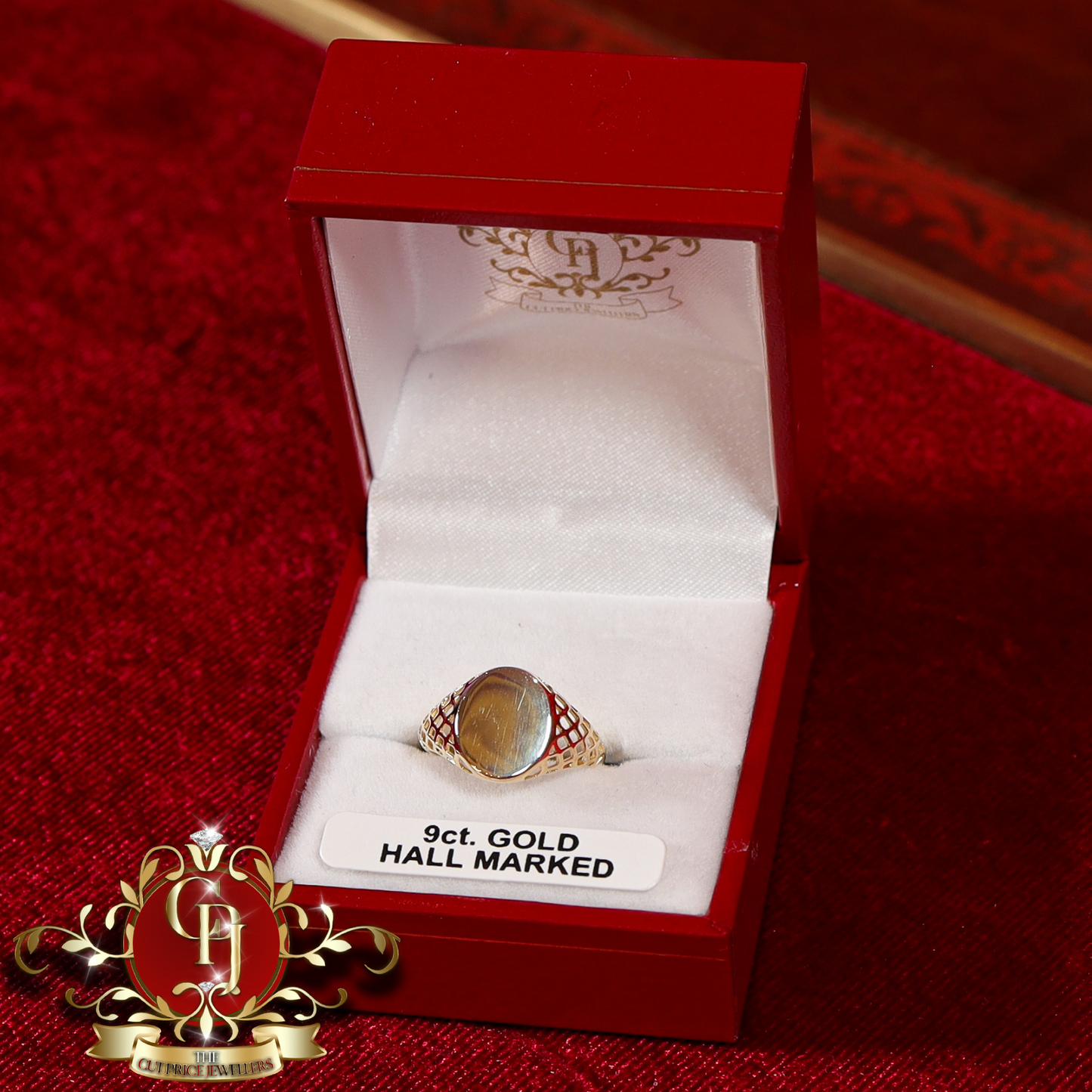 9ct Gold Children's Signet Ring | The Cut Price Jewellers