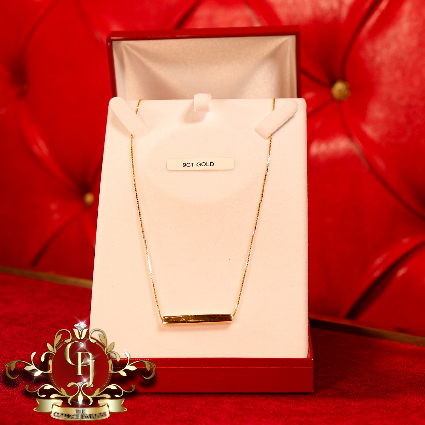 9ct Gold Bar Chain | The Cut Price Jewellers