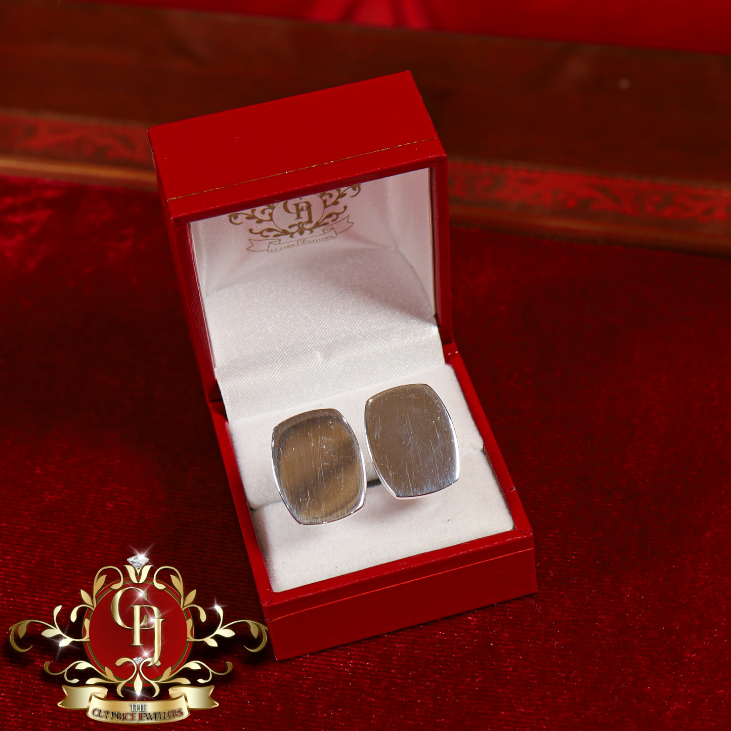 Sterling Silver Cuff Links (3 styles available - engraving also available) | The Cut Price Jewellers