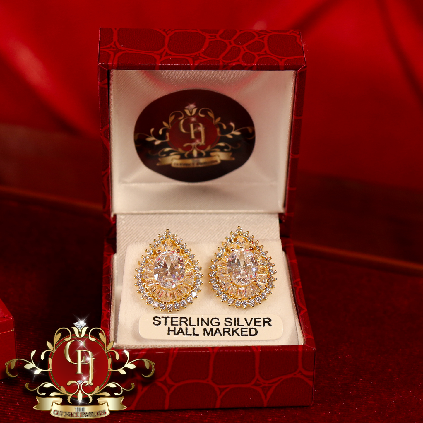 CHRISTMAS DROP NO.4: The "Dakota" Set (Gold-Plated with Cubic Zirconia) | The Cut Price Jewellers