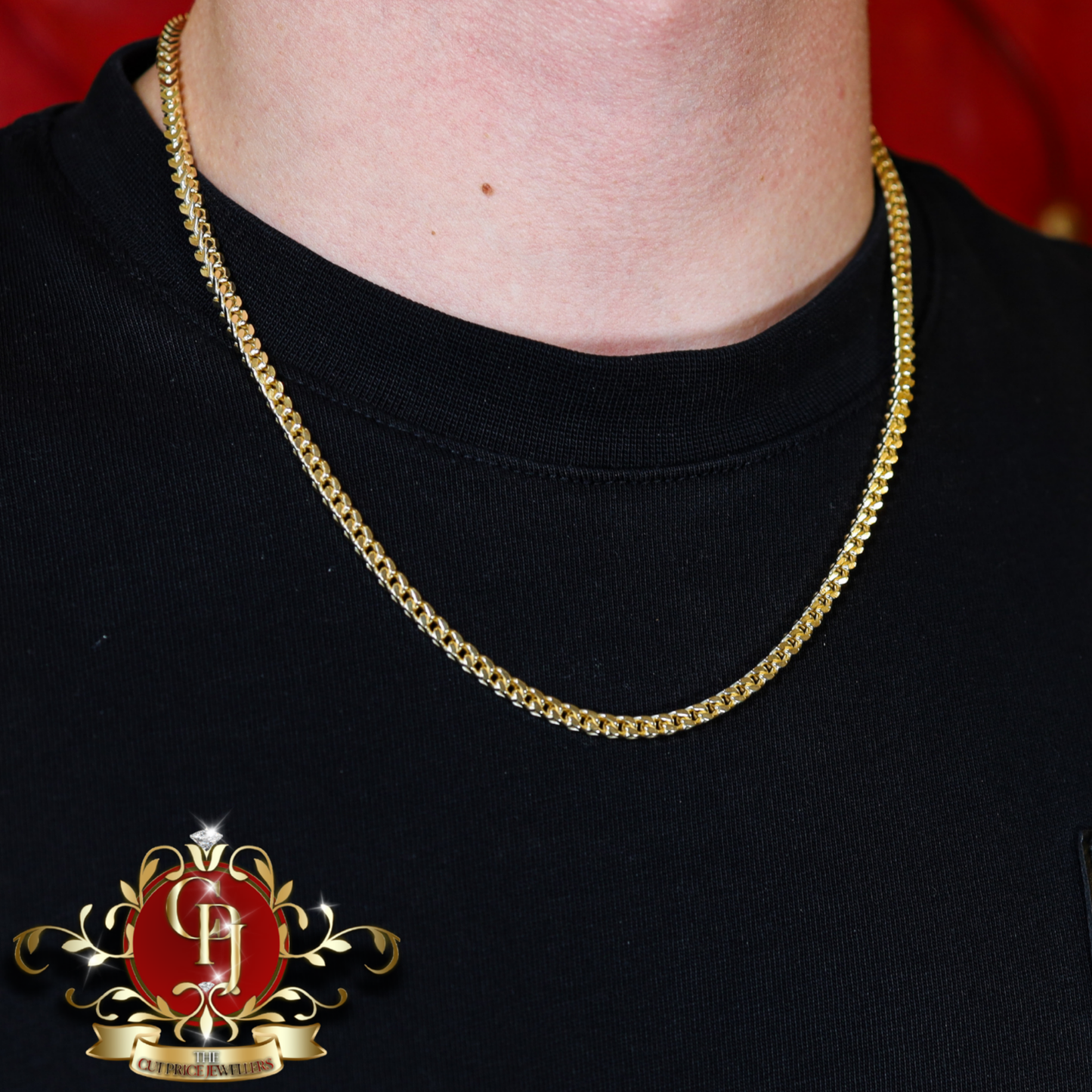 Gold Plated Franco Chain | The Cut Price Jewellers