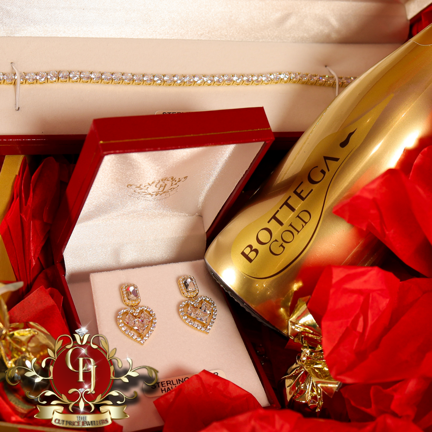 "My Everlasting" Gift Box (Gold-Plated with Cubic Zirconia) | The Cut Price Jewellers