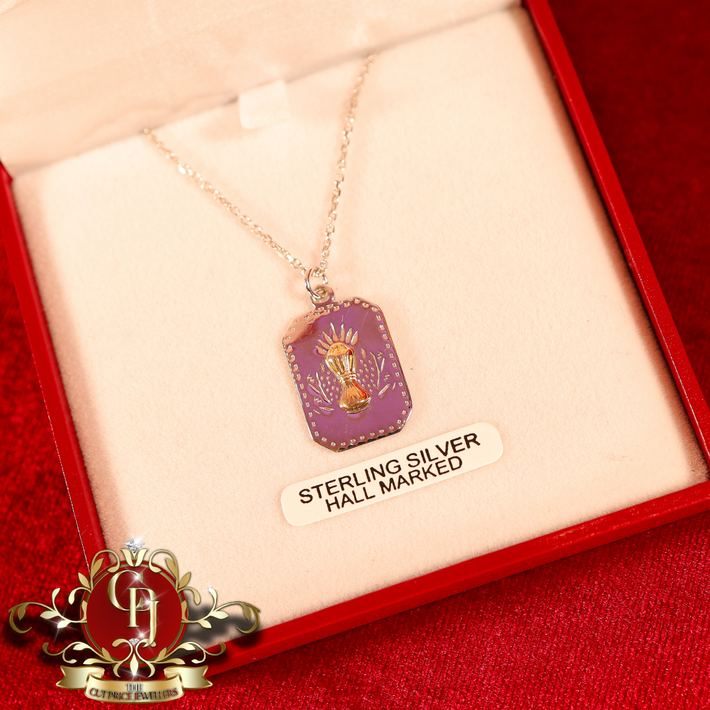 Sterling Silver Communion Medal with Standard Chain | The Cut Price Jewellers