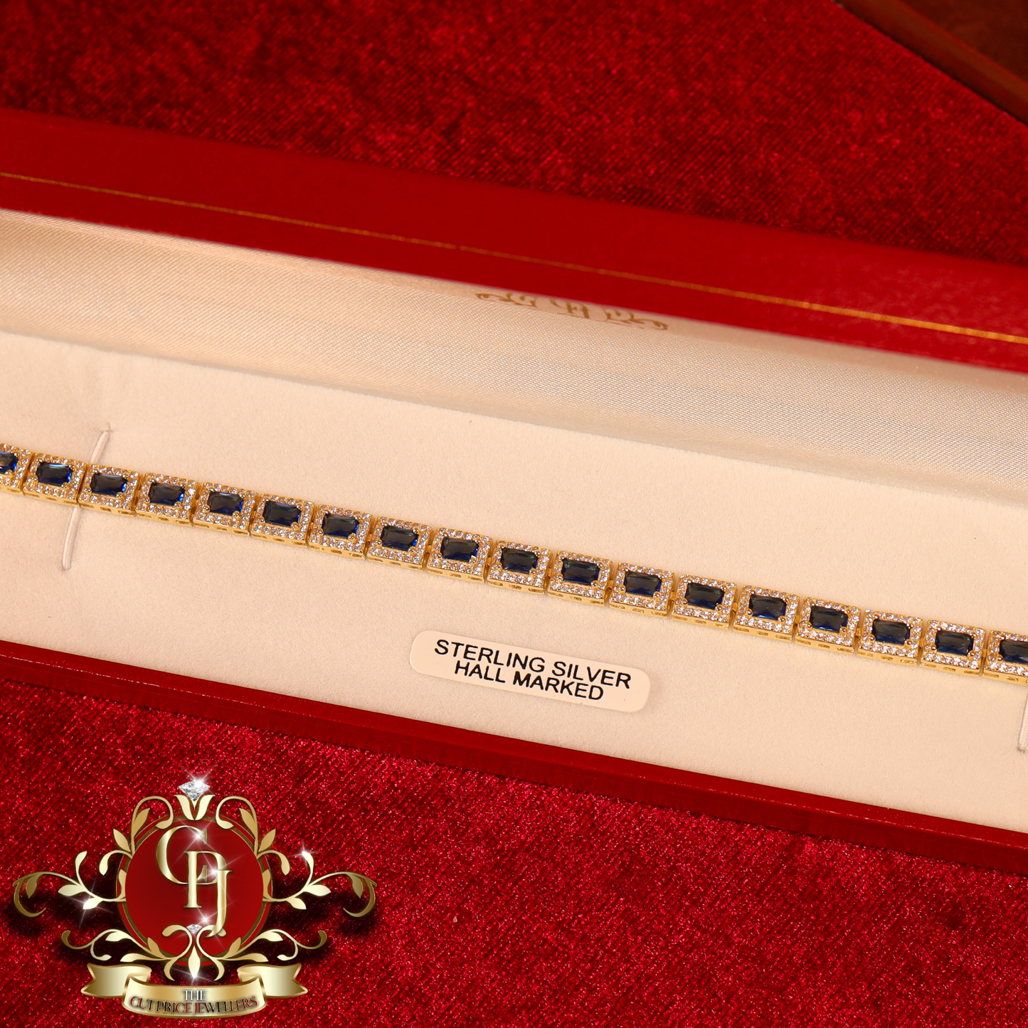 Gold-Plated "Penelope" Tennis Bracelet | The Cut Price Jewellers