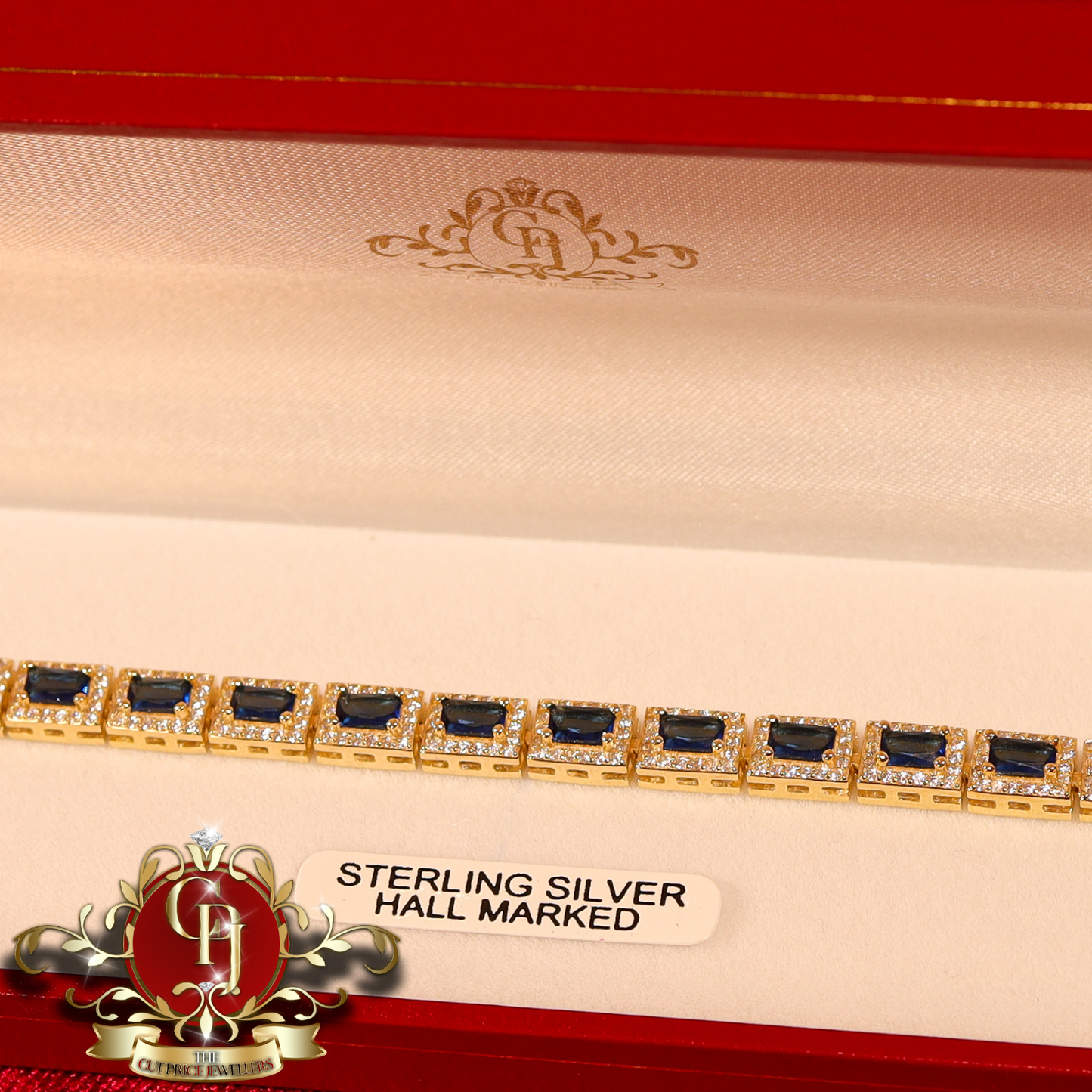 Gold-Plated "Penelope" Tennis Bracelet | The Cut Price Jewellers