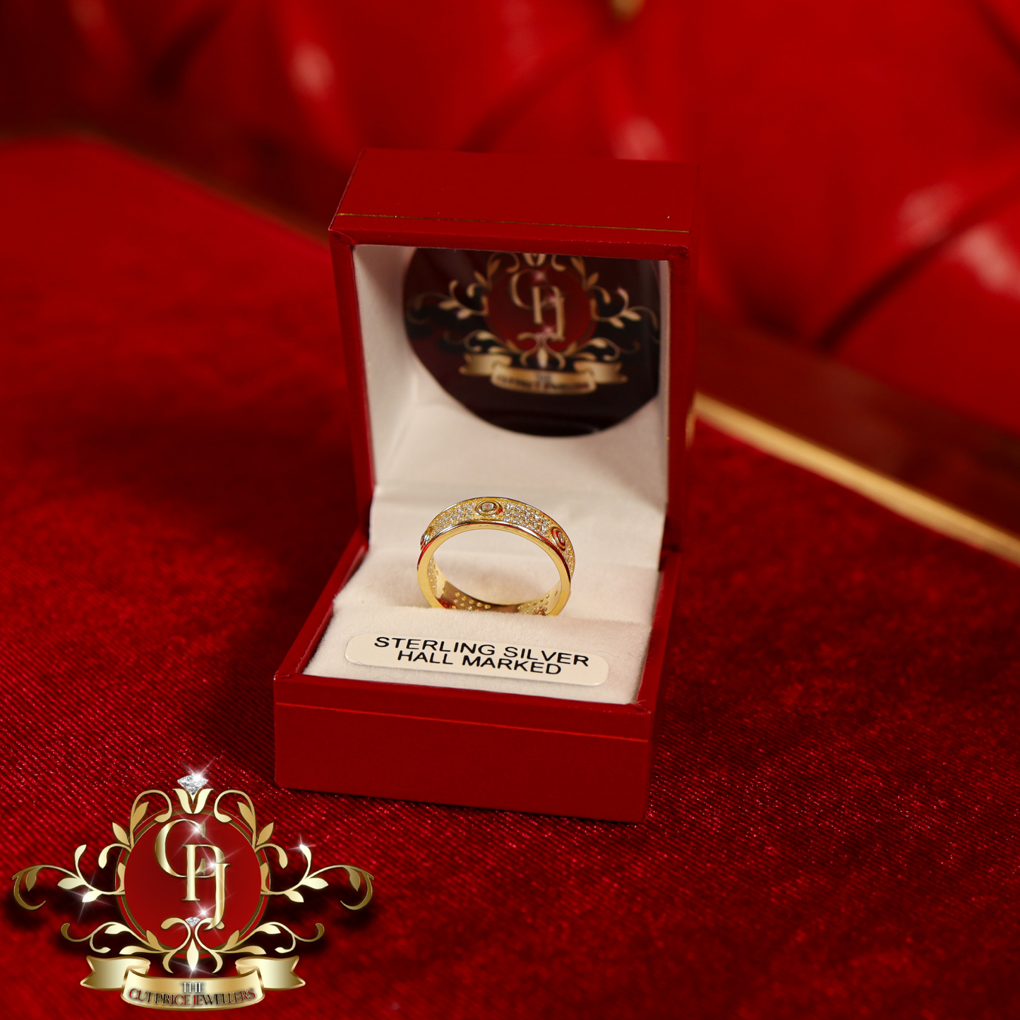 CHRISTMAS DROP NO.4: The "Zuri" Ring (Gold-Plated with Cubic Zirconia) | The Cut Price Jewellers