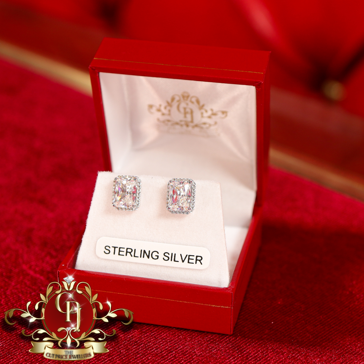 Sterling Silver with Cubic Zirconia Studs | The Cut Price Jewellers