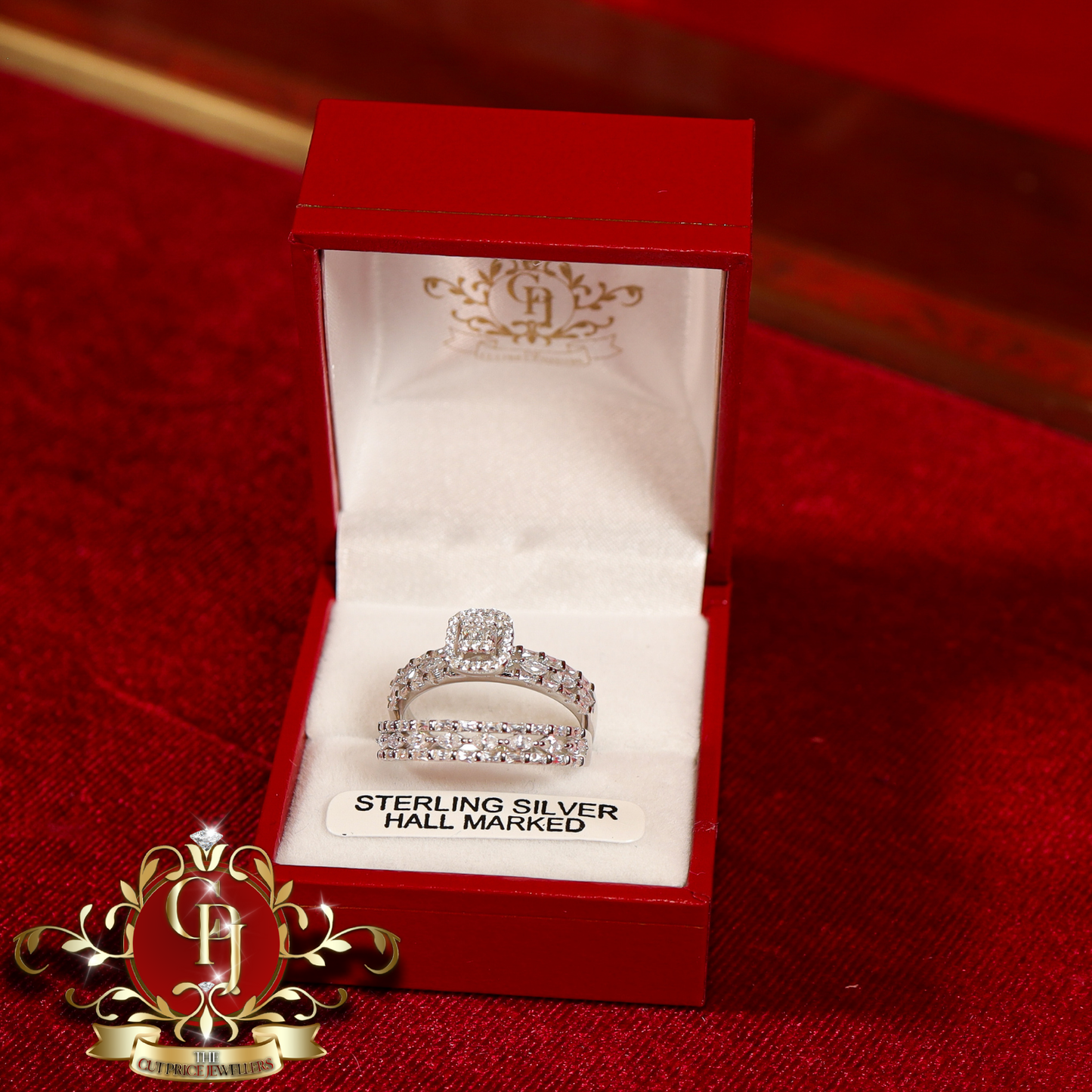 "Cecilia" Sterling Silver Ring Set | The Cut Price Jewellers