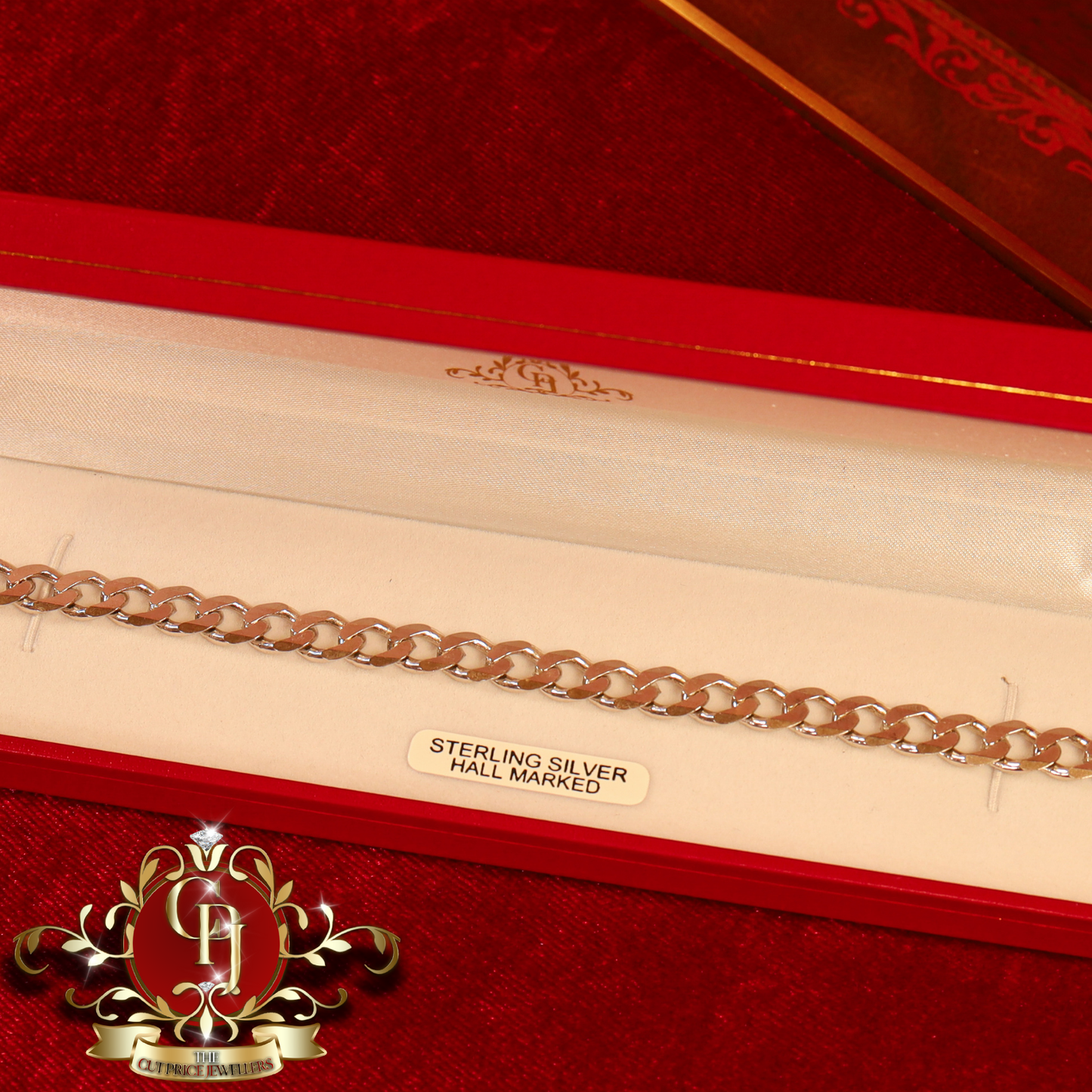 Sterling Silver Flat Curb Bracelet | The Cut Price Jewellers