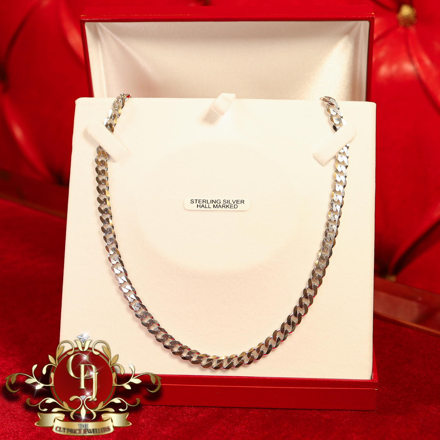 Sterling Silver Flat Curb Chain | The Cut Price Jewellers