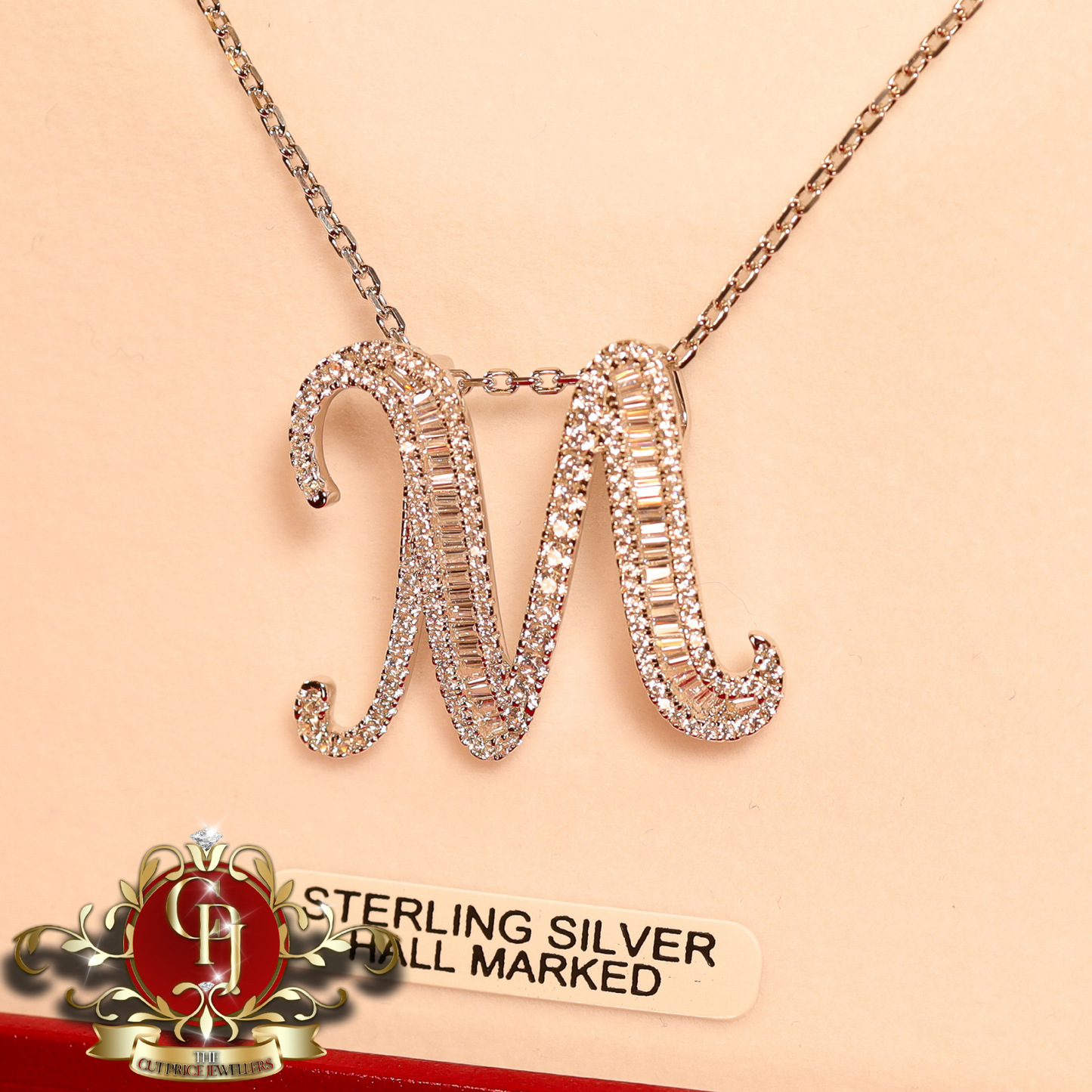 Baguette Initial on Chain | The Cut Price Jewellers