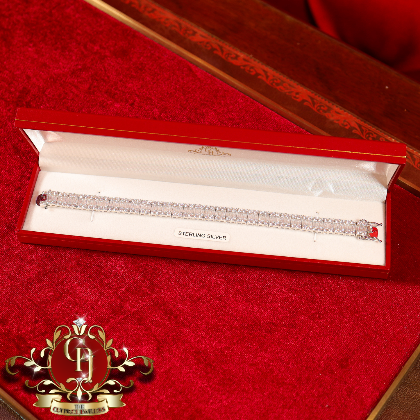 Sterling Silver "Kelsey" Baguette Bracelet | The Cut Price Jewellers