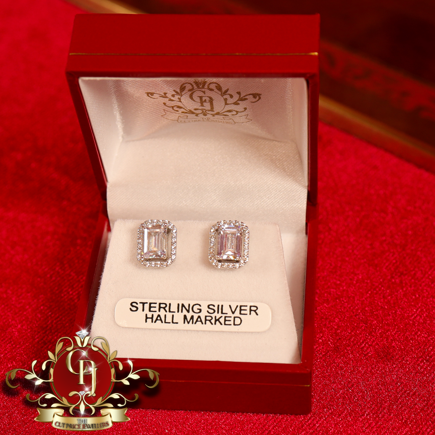 The "Leah 2-in-1" Studs (Sterling Silver with Cubic Zirconia) | The Cut Price Jewellers