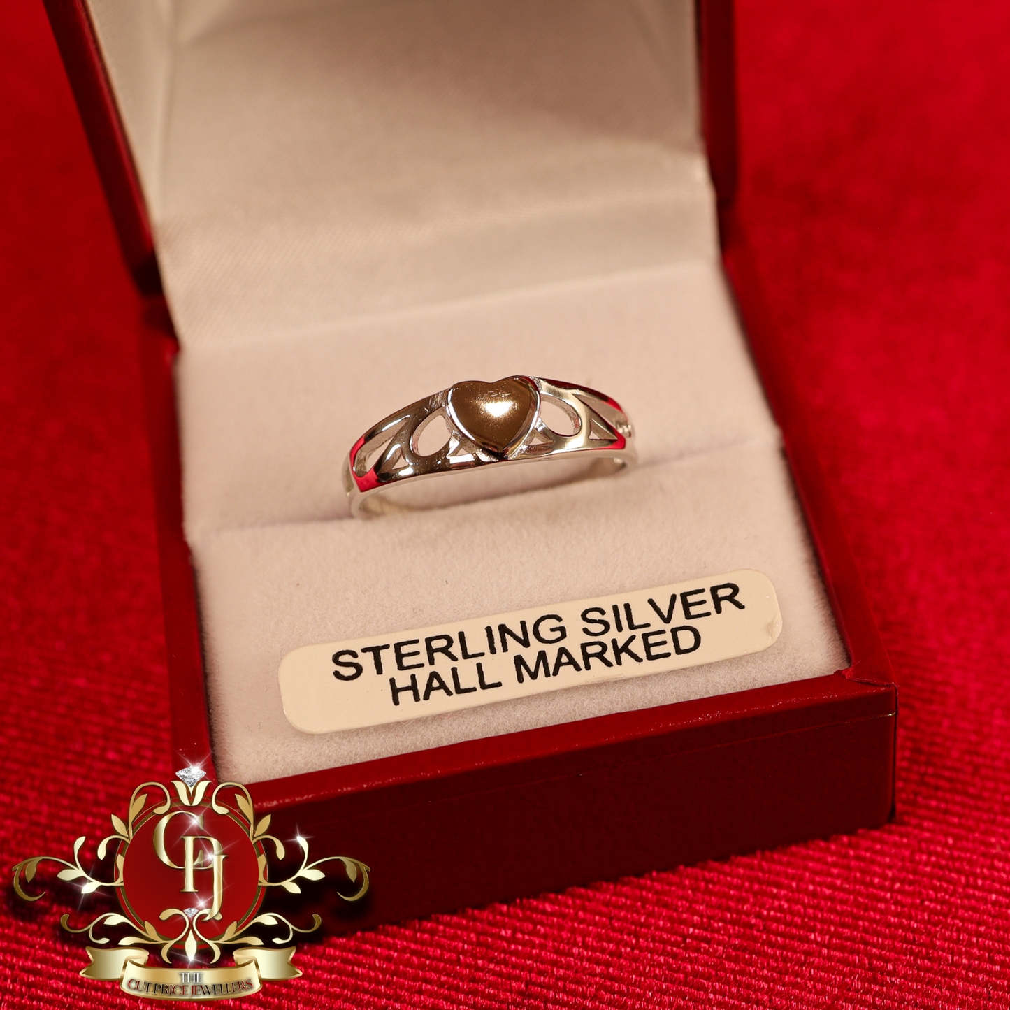 Sterling Silver Heart Ring | The Cut Price Jewellers
