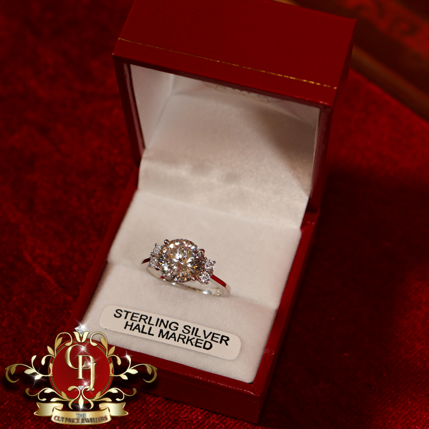 Sterling Silver Moissanite Ring | The Cut Price Jewellers