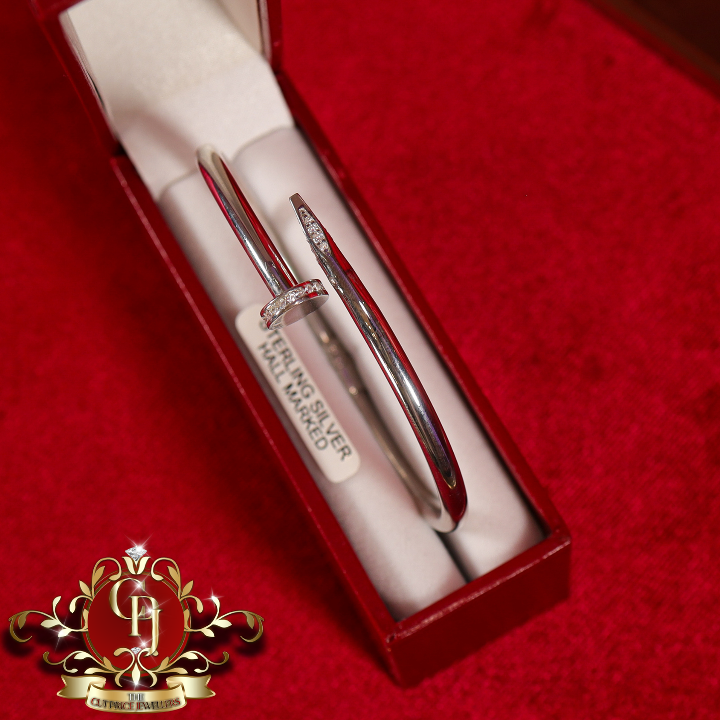 Sterling Silver Screw Bangle | The Cut Price Jewellers