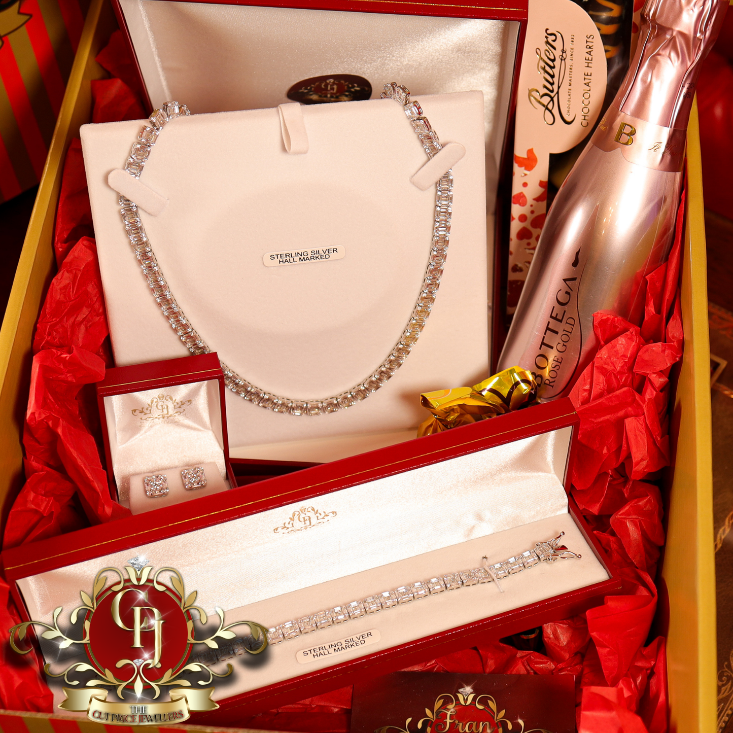"Timeless" Gift Box (Sterling Silver with Cubic Zirconia) | The Cut Price Jewellers