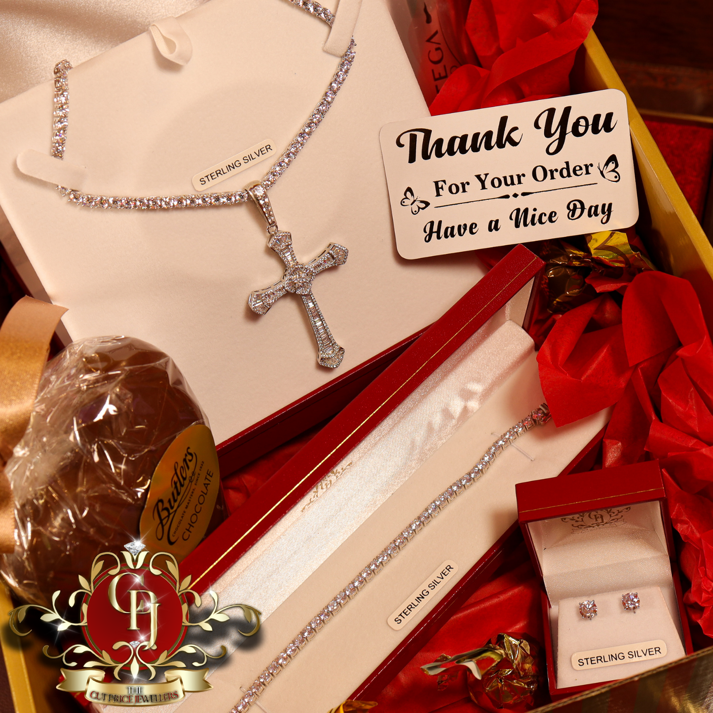 "My Only" Gift Box (Sterling Silver with Cubic Zirconia) | The Cut Price Jewellers