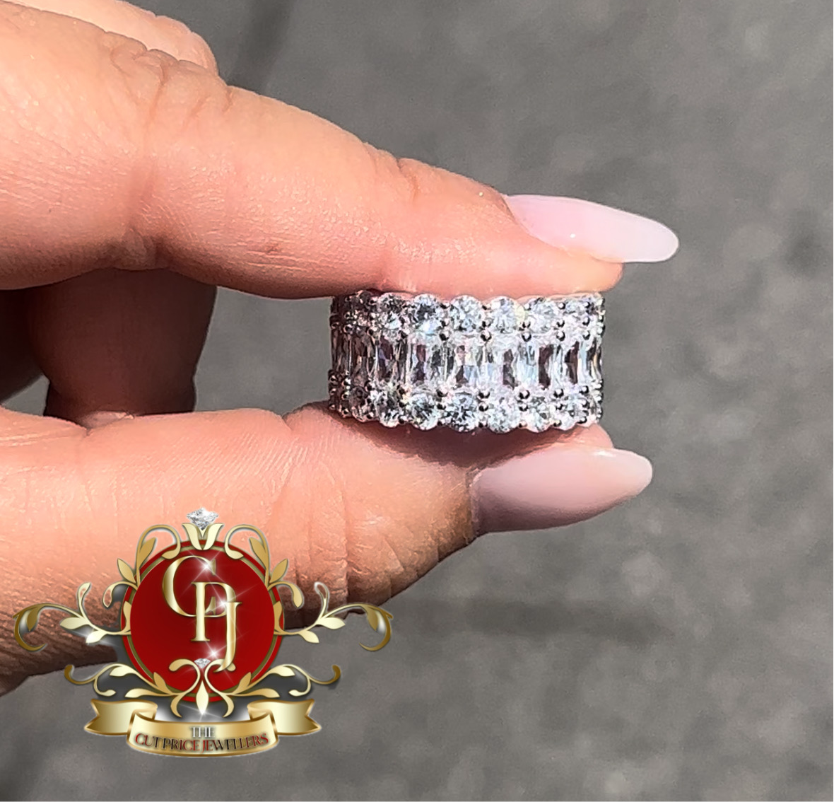 The "Nina" Baguette Sterling Silver Ring