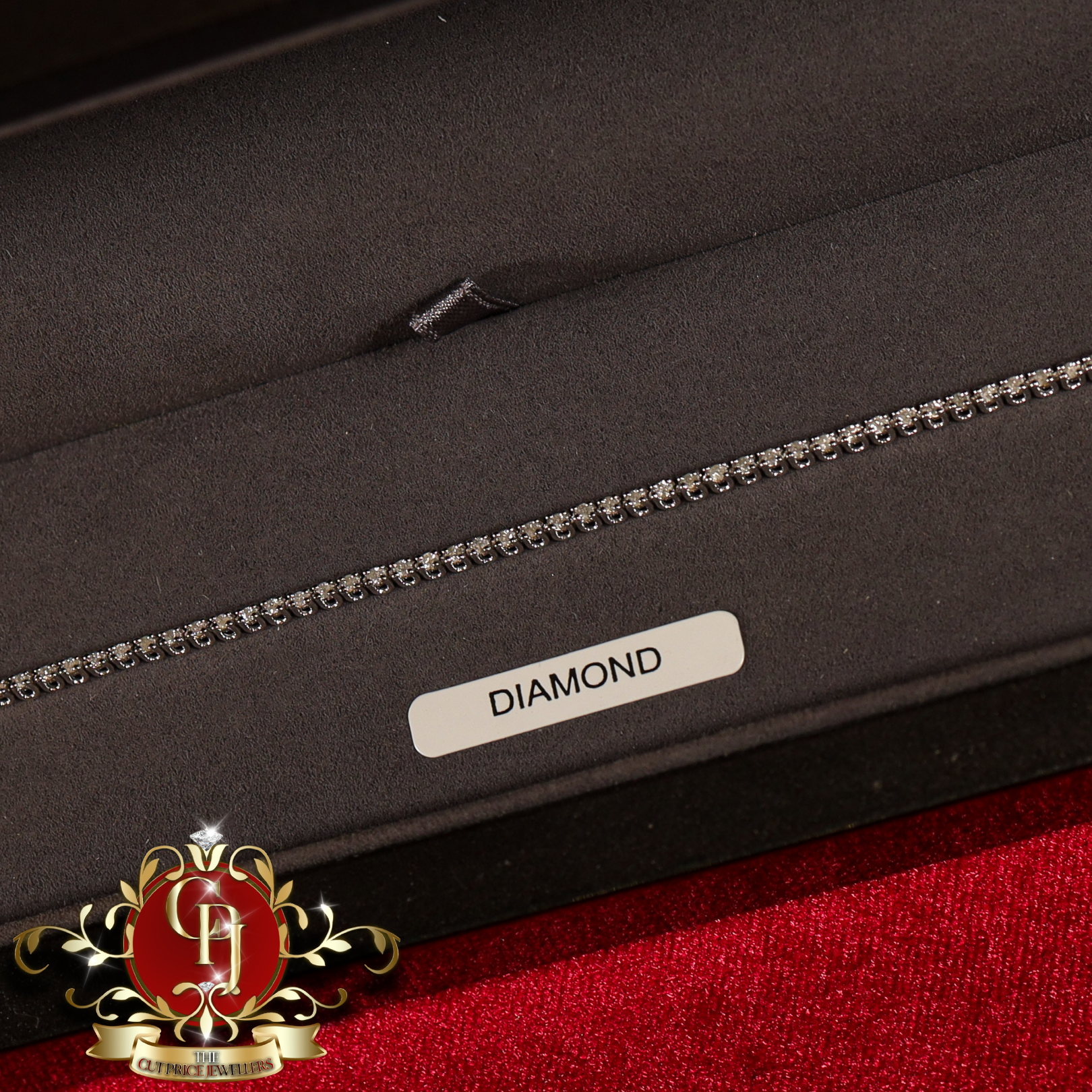 10ct White Gold Tennis Bracelet with 1ct Genuine Diamonds