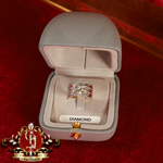 10ct Gold Ring with Genuine Diamonds