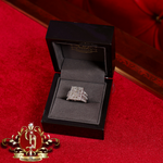 14ct White Gold Ring with 4ct Genuine Diamonds