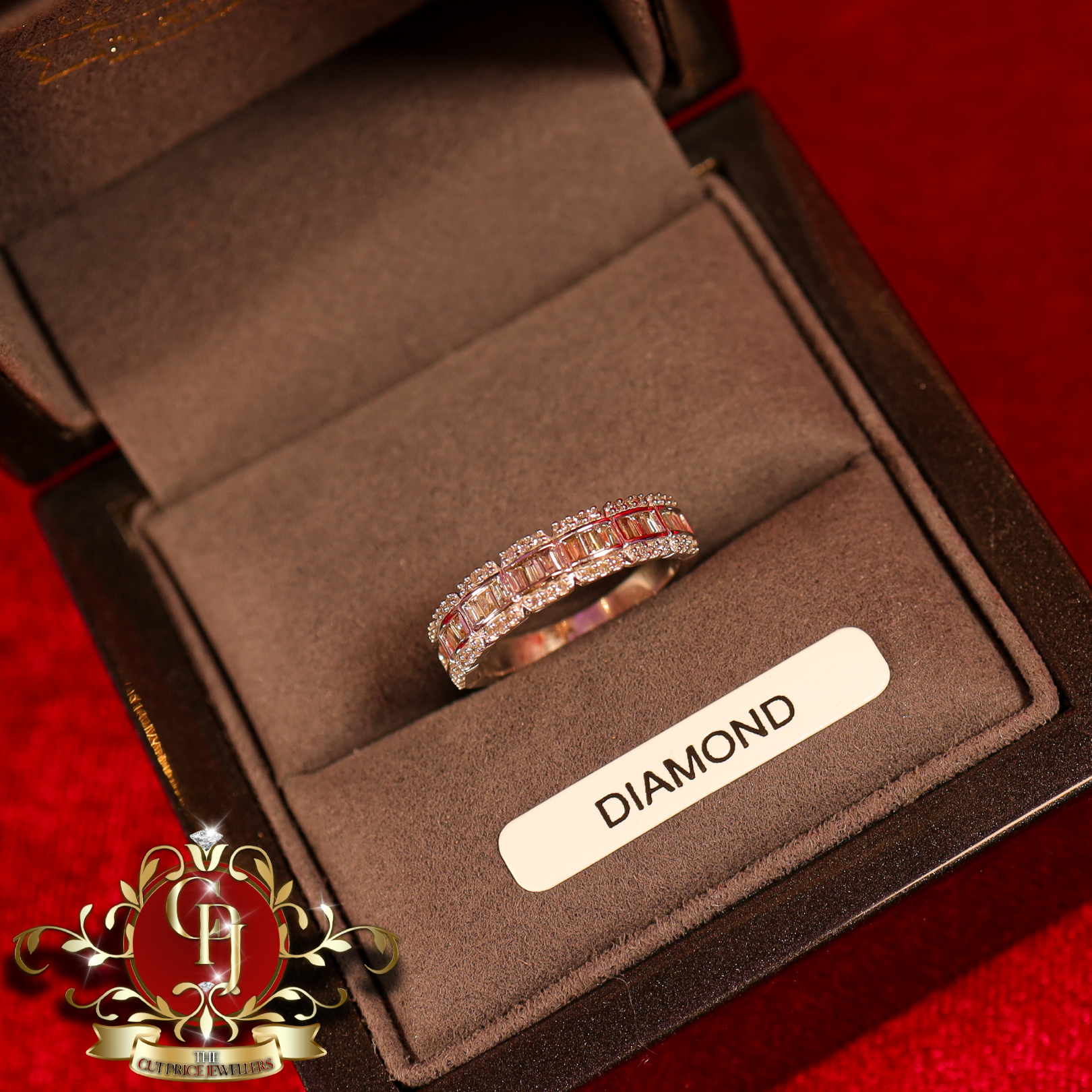 14ct White Gold Ring with 0.5ct Genuine Diamonds