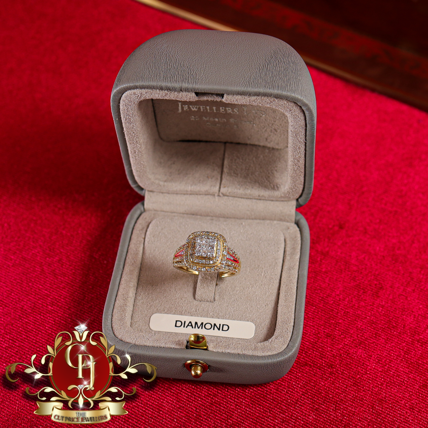 14ct Gold Ring with 0.5ct Genuine Diamonds