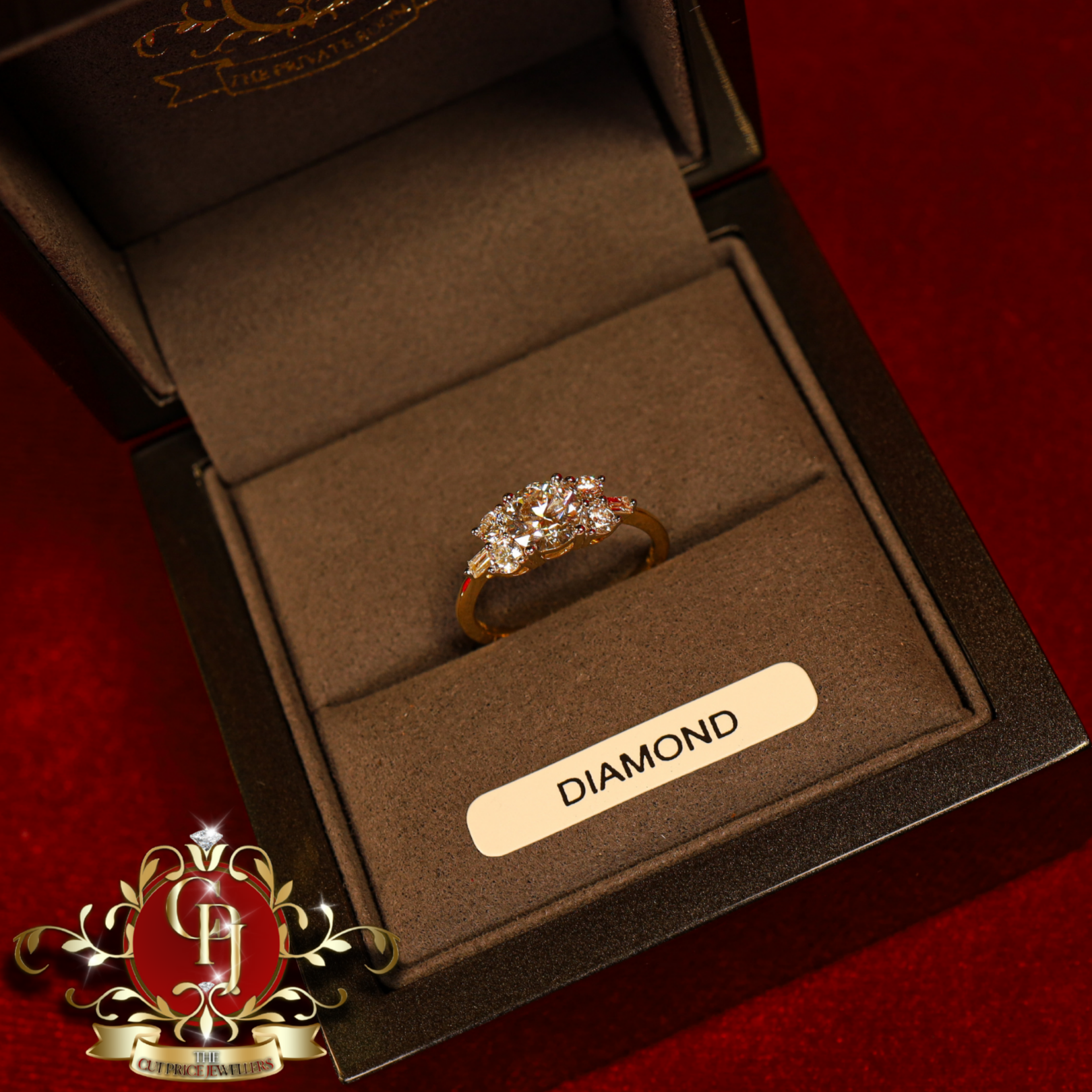 14ct Gold "Anya" Ring with 1.5ct Lab Grown Diamonds