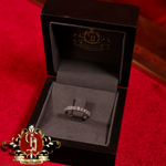 14ct White Gold Ring with 0.7ct Genuine Diamonds
