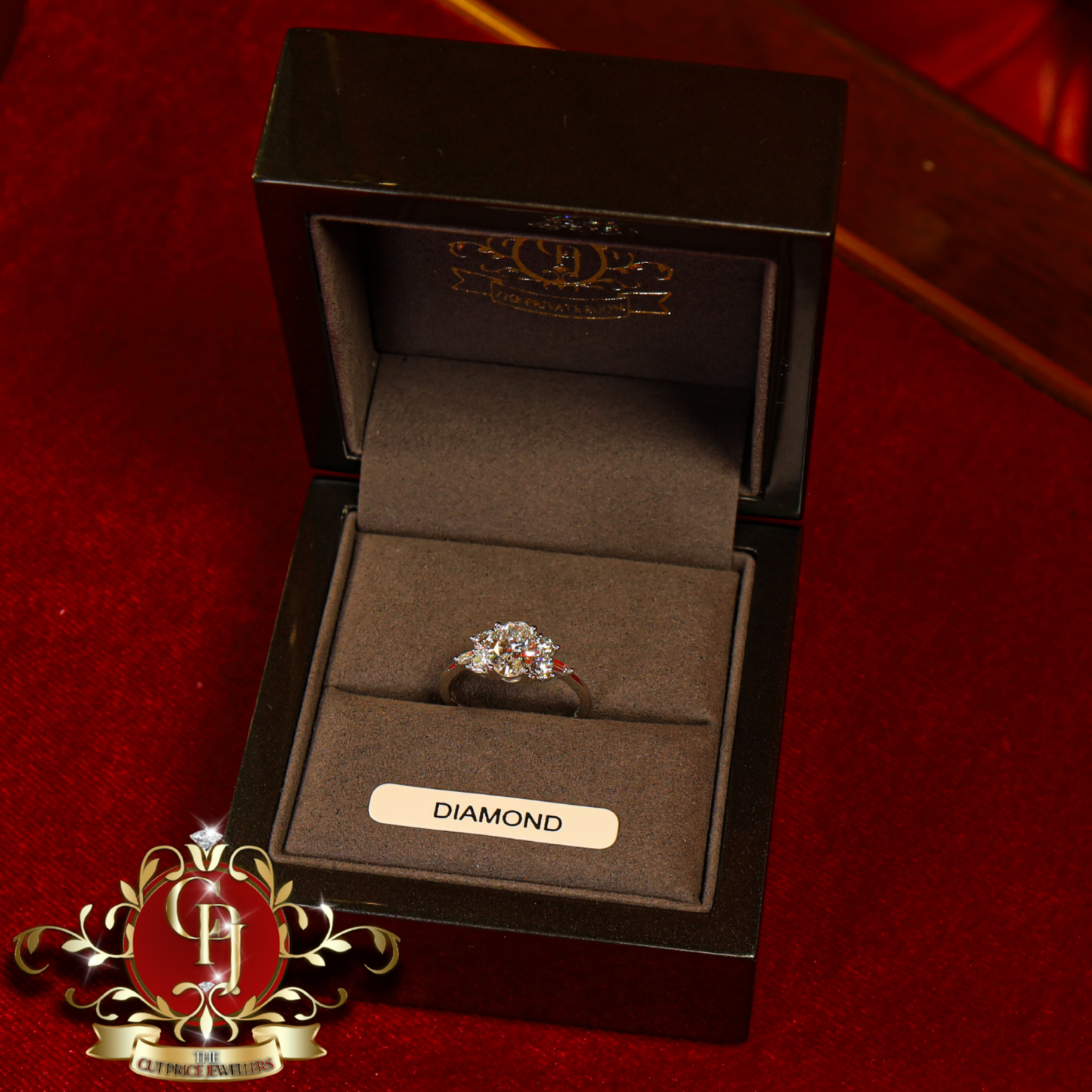 14ct White Gold "Jorja" Ring with 1.5ct Lab Grown Diamonds | The Cut Price Jewellers