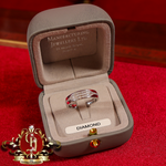 14ct White Gold Ring with Genuine Diamonds