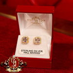 The "2-in-1" Studs (Gold-Plated with Cubic Zirconia)