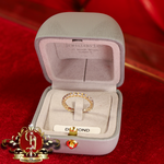 14ct Gold Ring with Genuine Diamonds