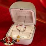 14ct White Gold Ring with Genuine Diamonds