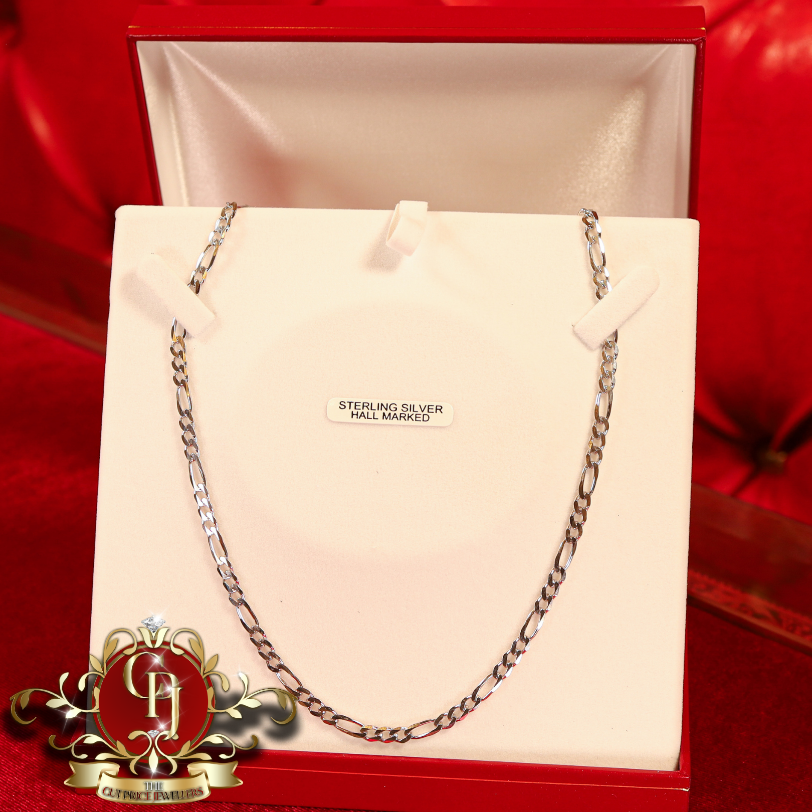 Sterling Silver Figaro Chain