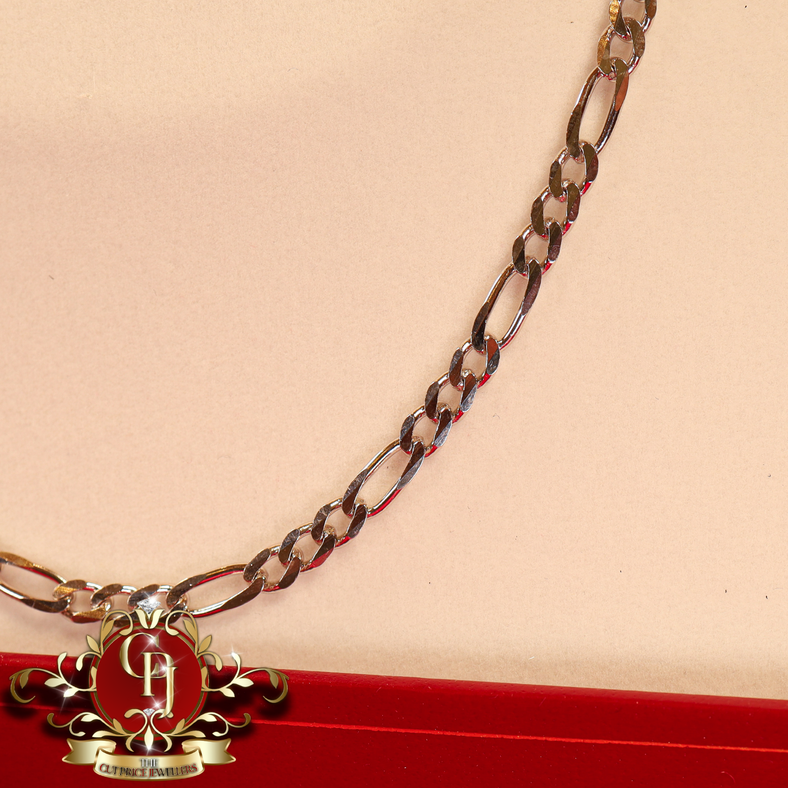 Sterling Silver Figaro Chain